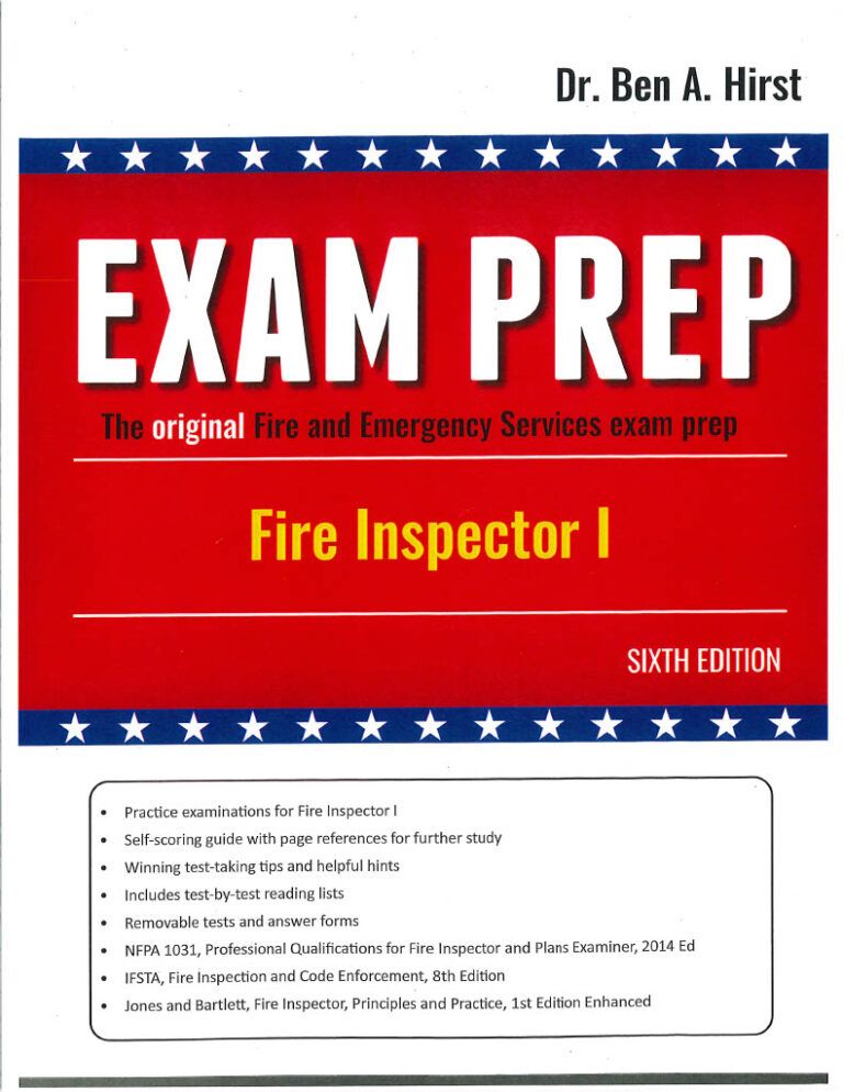 Exam Prep Fire Inspector I Th Edition Nfpa Fire Exam Prep